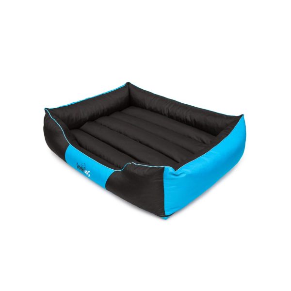 Hobby Dog Comfort Black with Blue Dog Bed 01