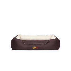 Hobby Dog Comfort Brown with Cream Dog Bed 003
