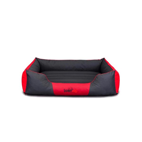 Hobby Dog Comfort Grey with Red Dog Bed 05