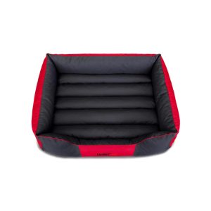 Hobby Dog Comfort Grey with Red Dog Bed 06