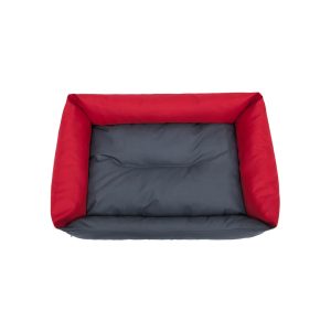 Hobby Dog ECO Dog Bed Red with Grey 2