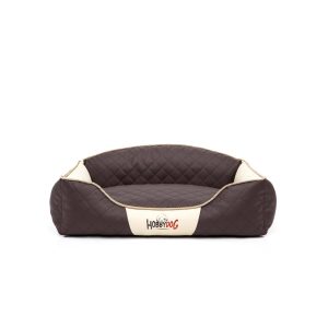 Hobby Dog Elite Dog Bed Brown with Beige Sides 1