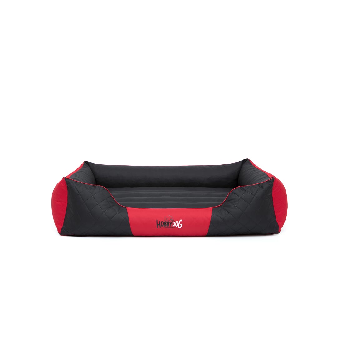 Hobby Dog Premium Dog Bed Black with Red 1