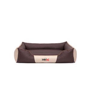 Hobby Dog Premium Dog Bed Brown with Beige 1