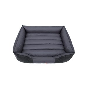 Hobby Dog Premium Dog Bed Grey with Black Front 4