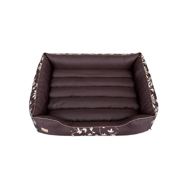 Hobby Dog Prestige Brown with Flowers Dog Bed 2