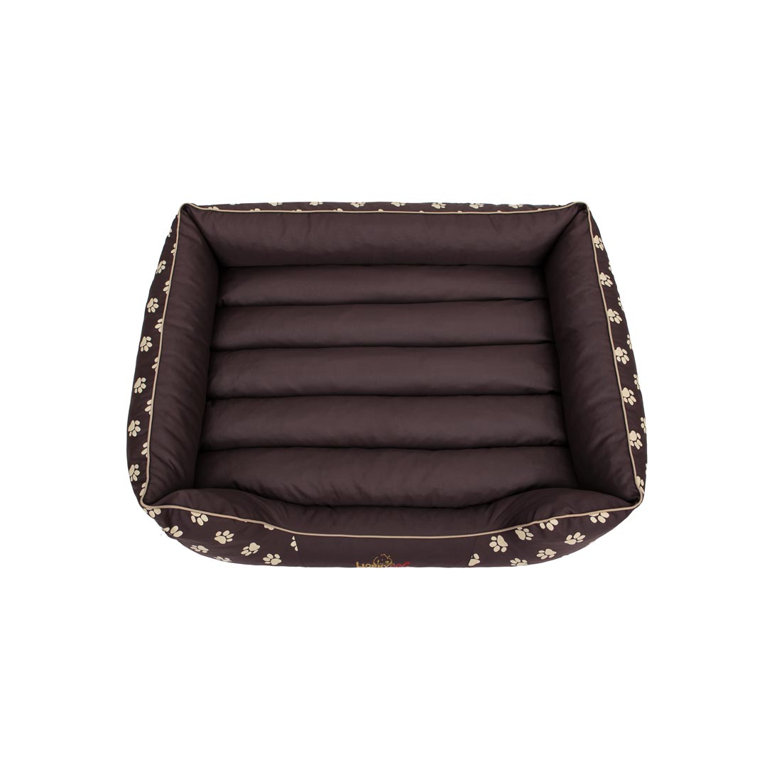 Hobby Dog Prestige Brown with Paws Dog Bed 02