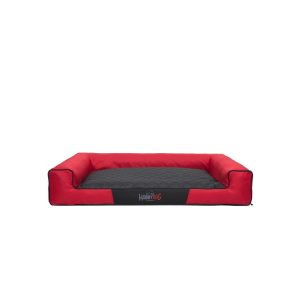 Hobby Dog Victoria Dog Bed Red with Black Mattress 1