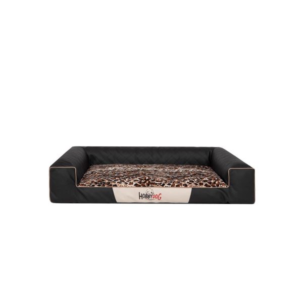 Hobby Dog Victoria LUX Dog Bed Black with Fur 2