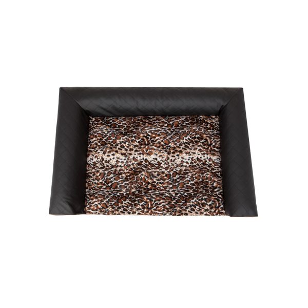 Hobby Dog Victoria LUX Dog Bed Black with Fur 3