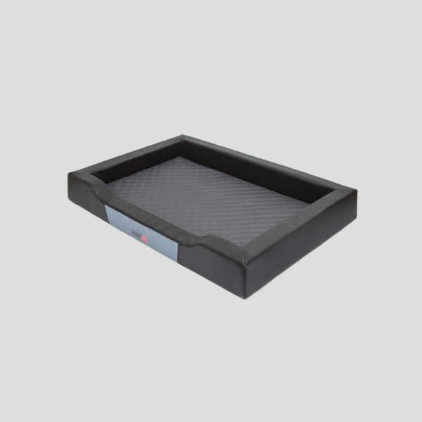 Deluxe Black Dog Bed 02
