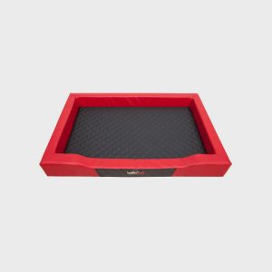 Deluxe Red Dog Bed 01