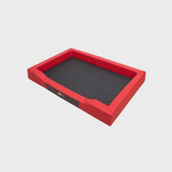 Deluxe Red Dog Bed 02