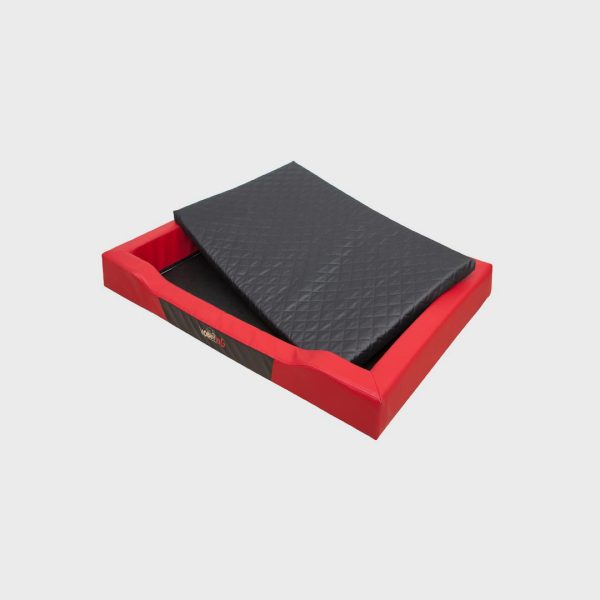 Deluxe Red Dog Bed 03