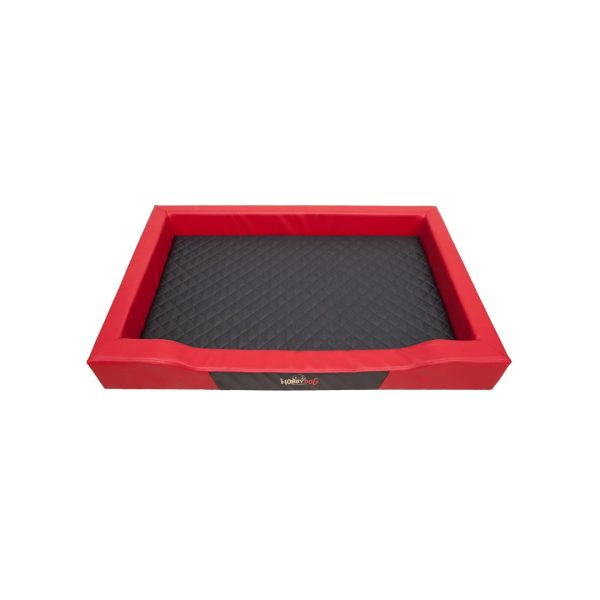 Hobby Dog Deluxe Dog Bed Red with Black 01