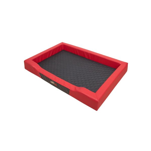 Hobby Dog Deluxe Dog Bed Red with Black 02