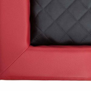 Hobby Dog Deluxe Dog Bed Red with Black 04