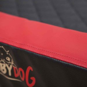 Hobby Dog Deluxe Dog Bed Red with Black 06