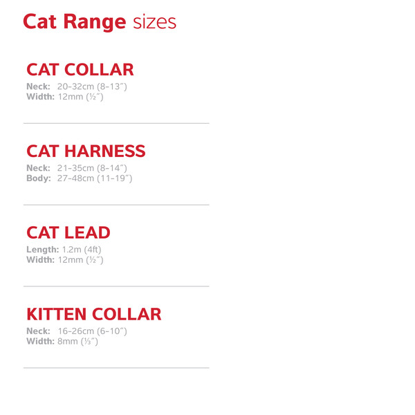 Red Dingo Cat Range Sizes